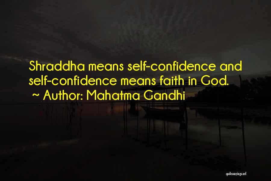 God Self Confidence Quotes By Mahatma Gandhi