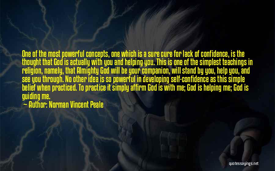 God Self Confidence Quotes By Norman Vincent Peale