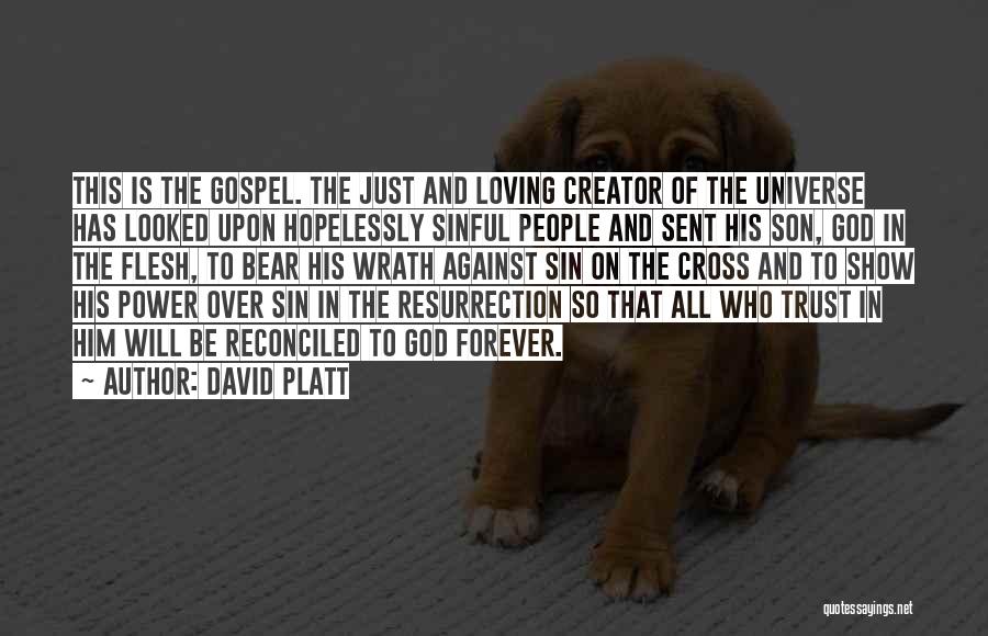 God Sent His Son Quotes By David Platt