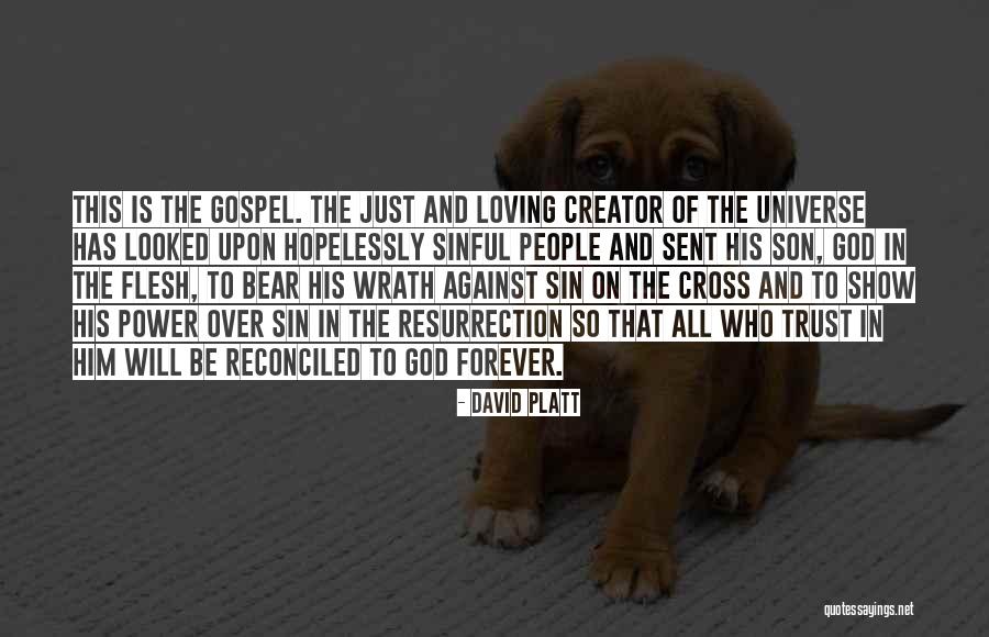 God Sent His Son Quotes By David Platt