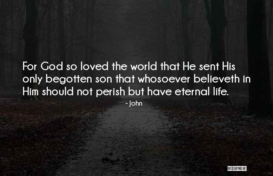 God Sent His Son Quotes By John