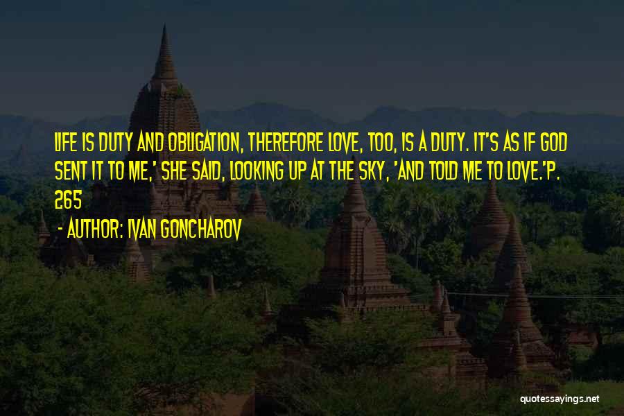 God Sent Love Quotes By Ivan Goncharov