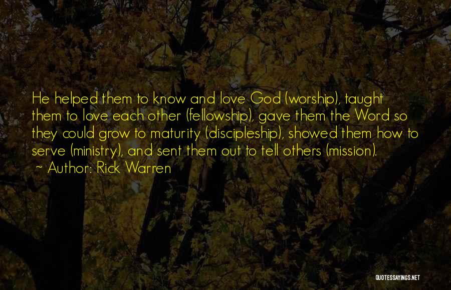God Sent Love Quotes By Rick Warren