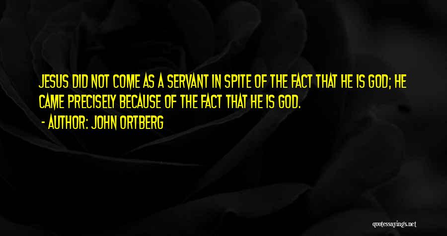 God Servant Quotes By John Ortberg