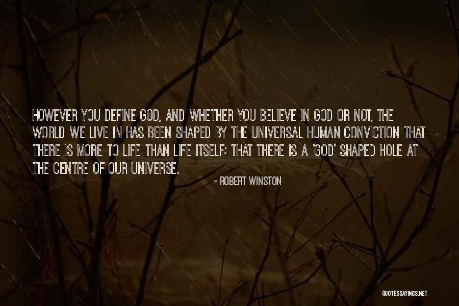 God Shaped Hole Quotes By Robert Winston