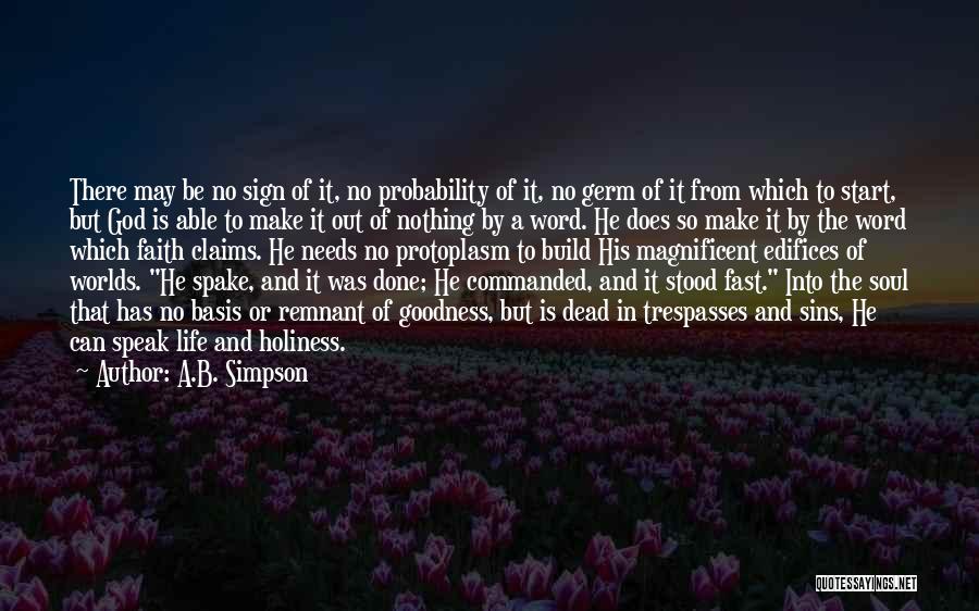 God Speak Quotes By A.B. Simpson