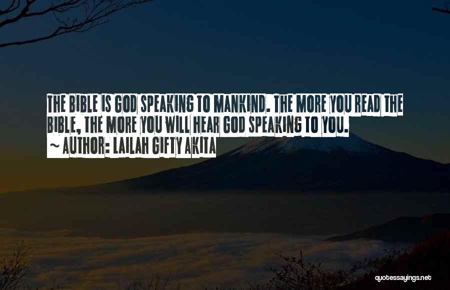 God Speaking Quotes By Lailah Gifty Akita