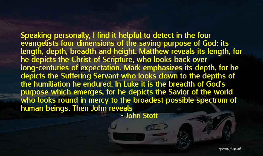 God Speaking To Us Quotes By John Stott