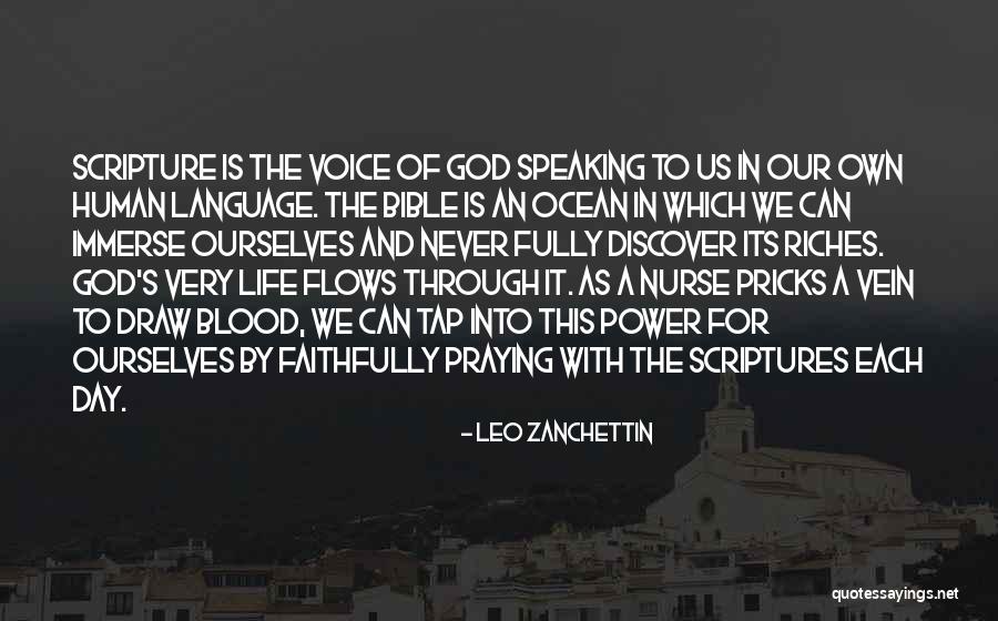 God Speaking To Us Quotes By Leo Zanchettin