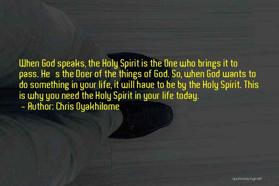 God Speaks Quotes By Chris Oyakhilome