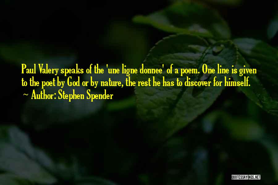 God Speaks Quotes By Stephen Spender