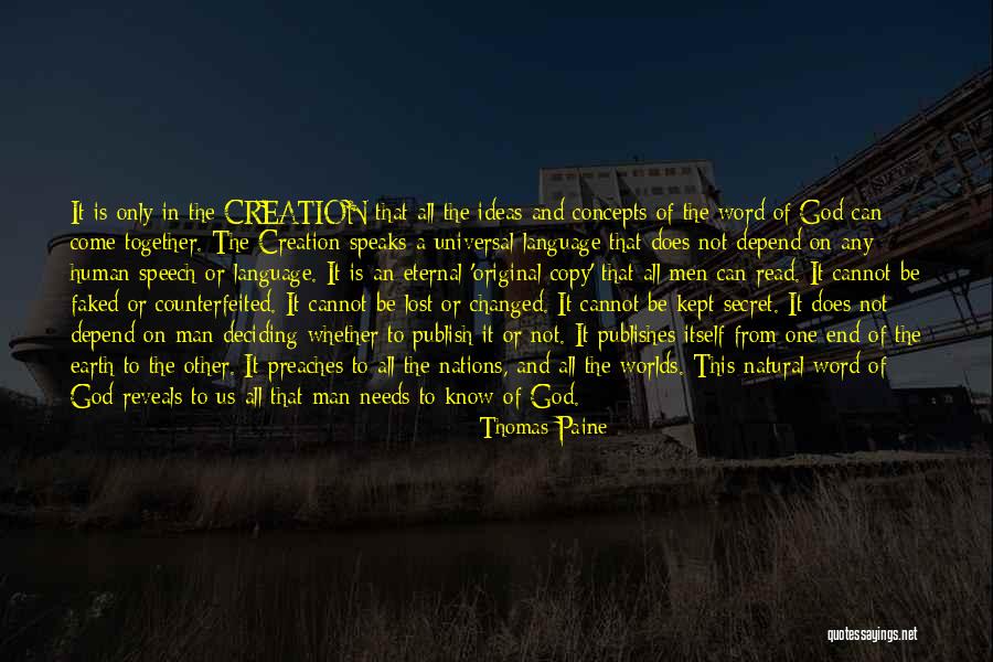 God Speaks To Us Quotes By Thomas Paine