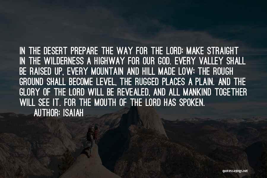 God Spoken Quotes By Isaiah