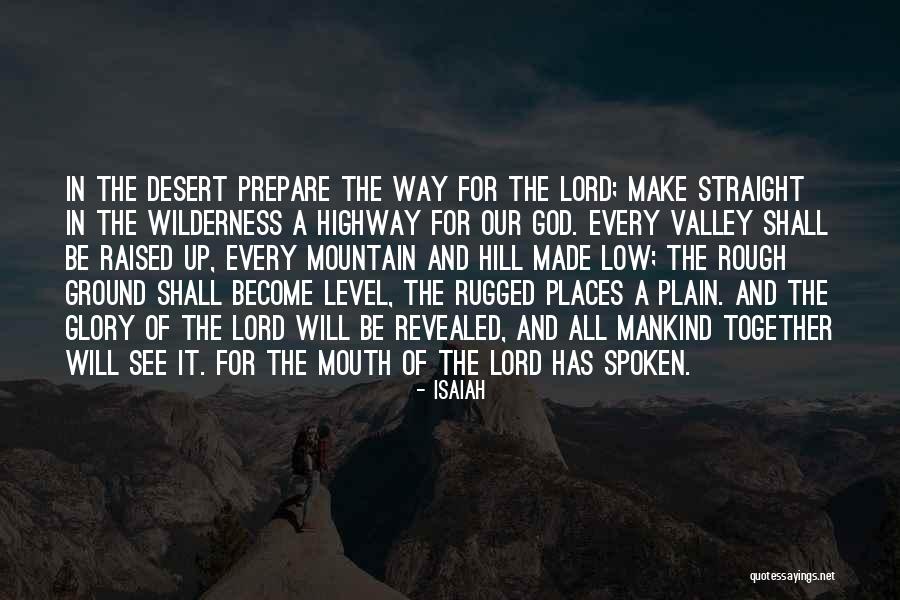 God Spoken Quotes By Isaiah