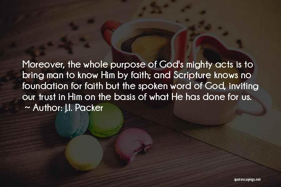 God Spoken Quotes By J.I. Packer