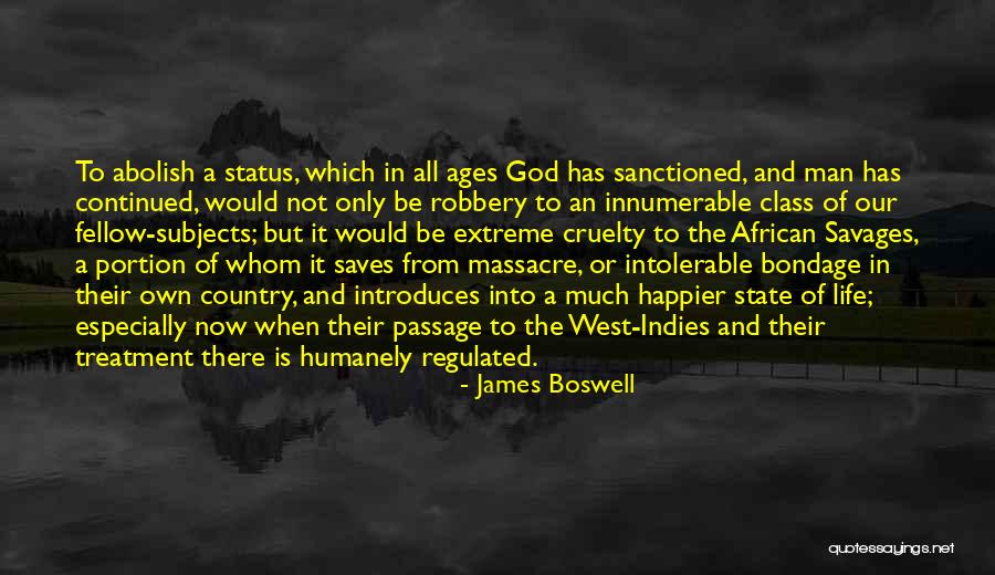 God Status Quotes By James Boswell