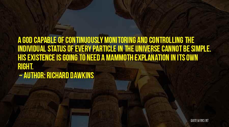 God Status Quotes By Richard Dawkins