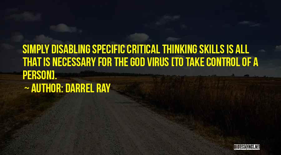 God Take Control Quotes By Darrel Ray