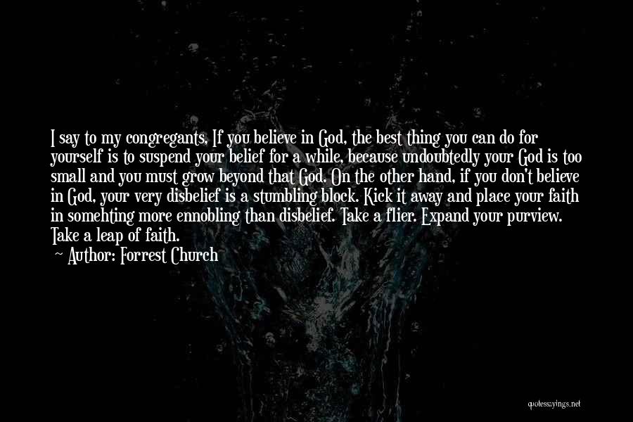 God Take My Hand Quotes By Forrest Church