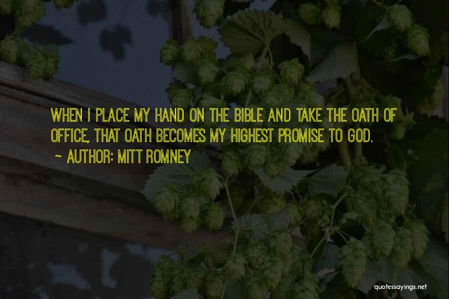 God Take My Hand Quotes By Mitt Romney