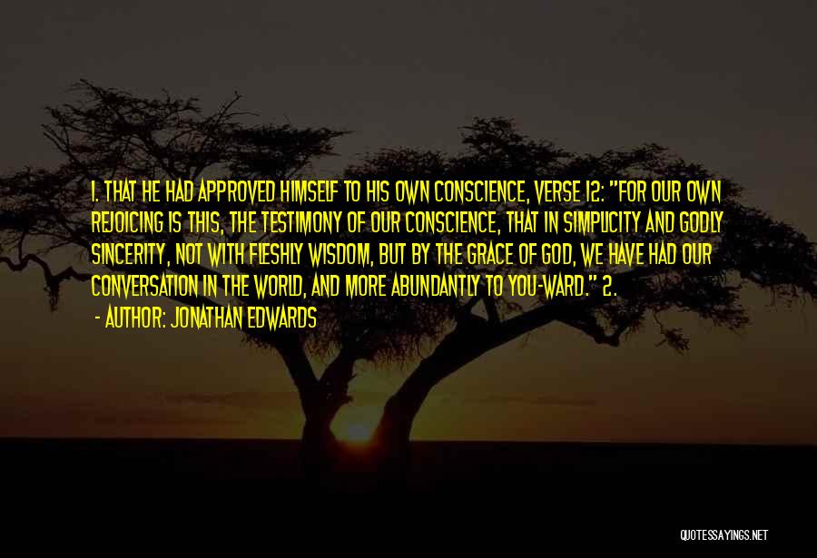 God Testimony Quotes By Jonathan Edwards