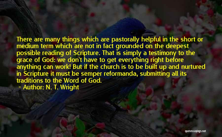 God Testimony Quotes By N. T. Wright