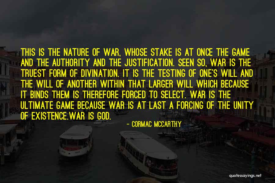 God Testing Us Quotes By Cormac McCarthy God Testing Us Quotes By Cormac McCarthy