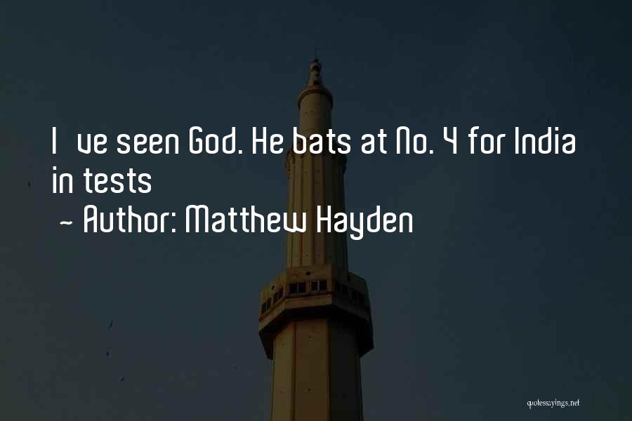 God Tests Us Quotes By Matthew Hayden