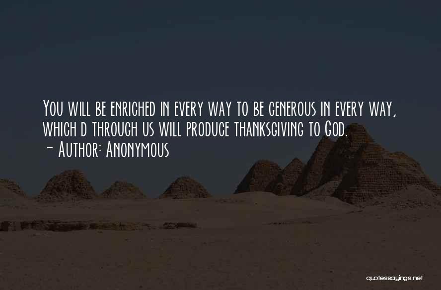 God Thanksgiving Quotes By Anonymous