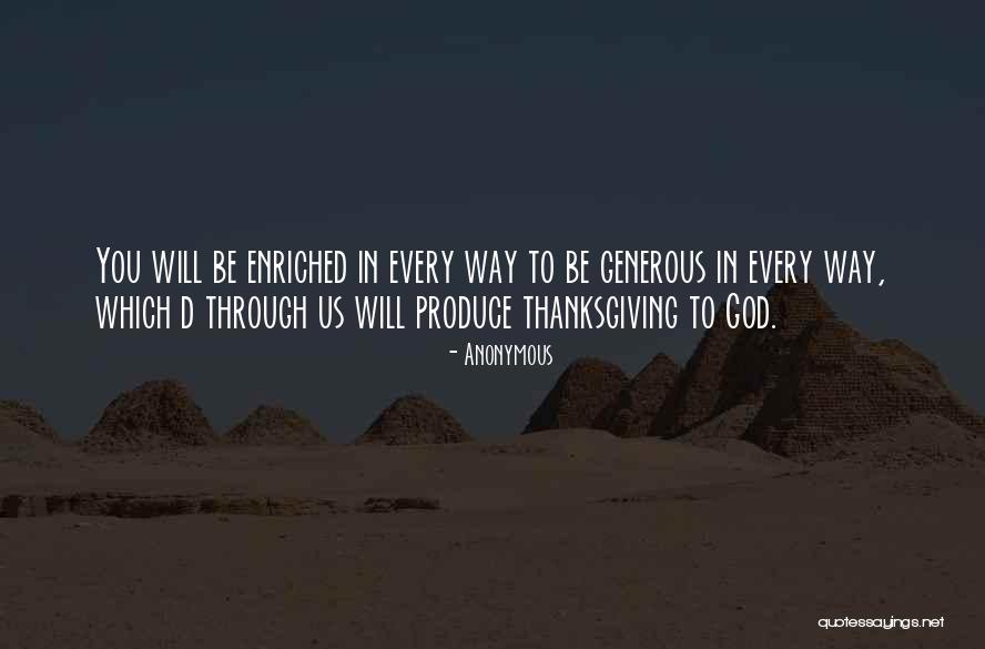 God Thanksgiving Quotes By Anonymous