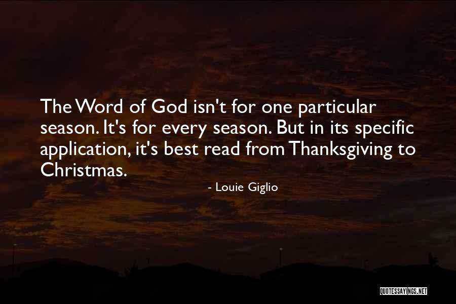 God Thanksgiving Quotes By Louie Giglio