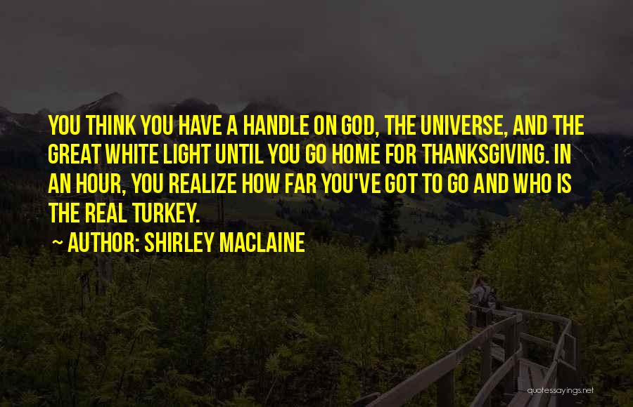 God Thanksgiving Quotes By Shirley Maclaine