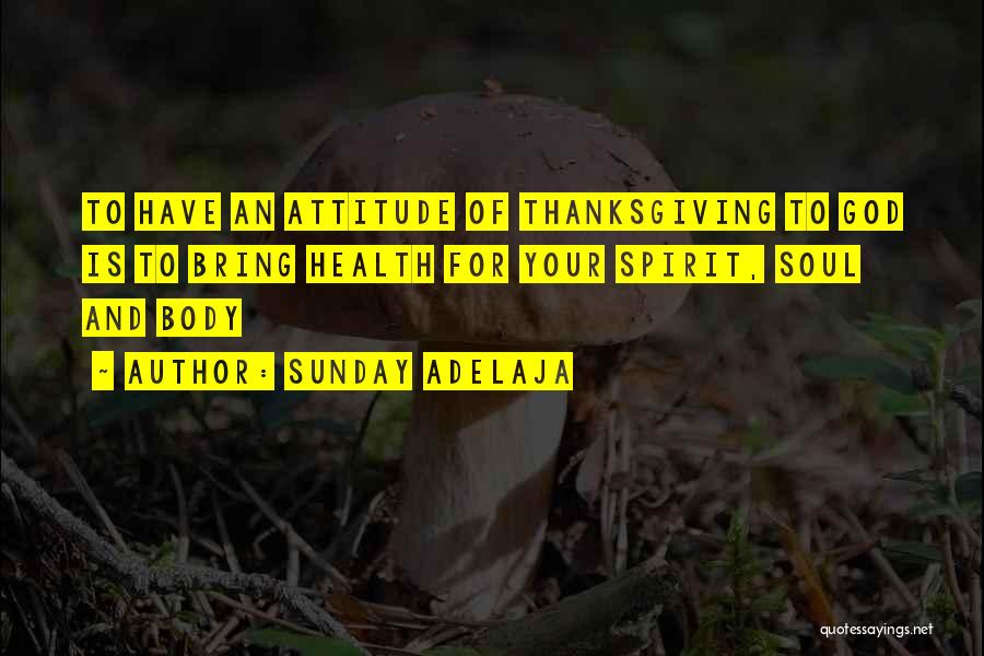 God Thanksgiving Quotes By Sunday Adelaja
