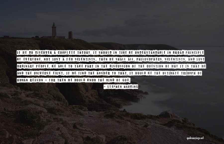 God That Answer Quotes By Stephen Hawking God That Answer Quotes By Stephen Hawking