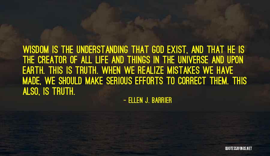 God The Creator Quotes By Ellen J. Barrier