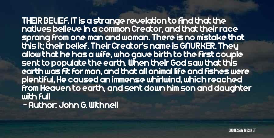 God The Creator Quotes By John G. Withnell