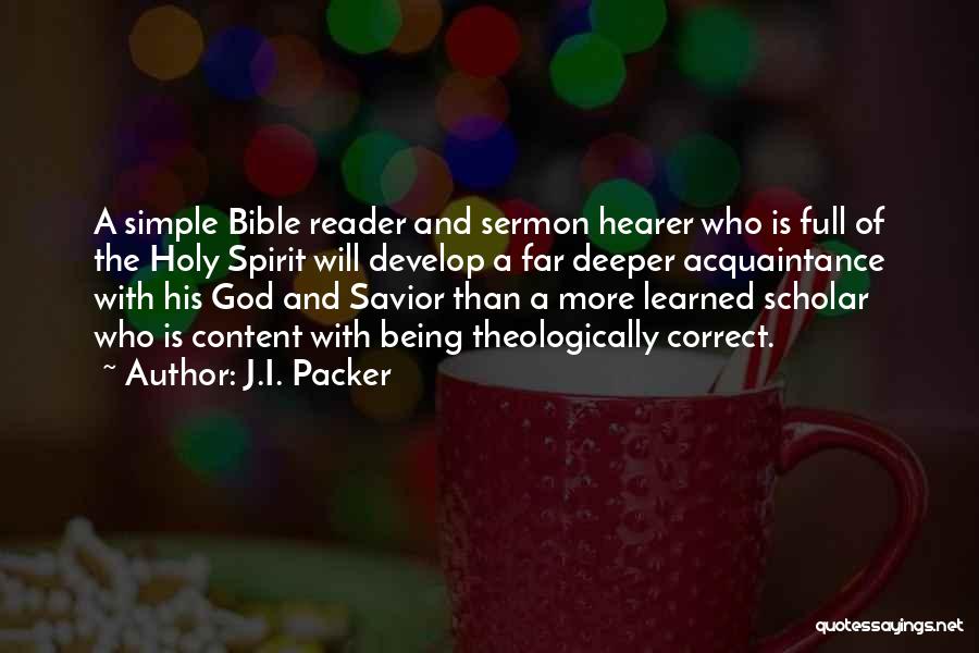 God The Savior Quotes By J.I. Packer