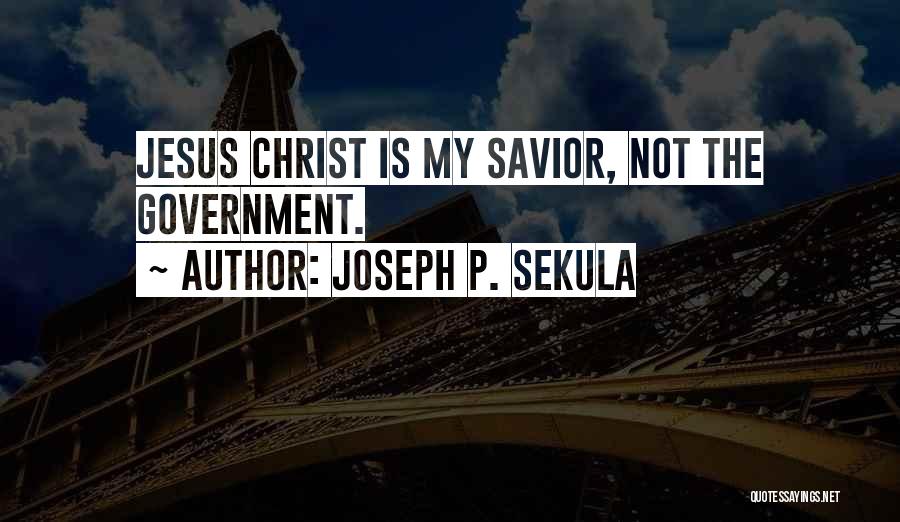 God The Savior Quotes By Joseph P. Sekula