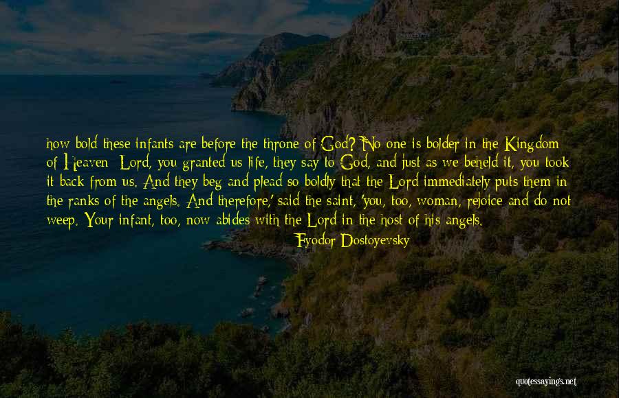 God Throne Quotes By Fyodor Dostoyevsky