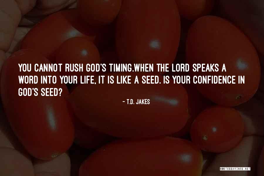 God Timing Quotes By T.D. Jakes God Timing Quotes By T.D. Jakes