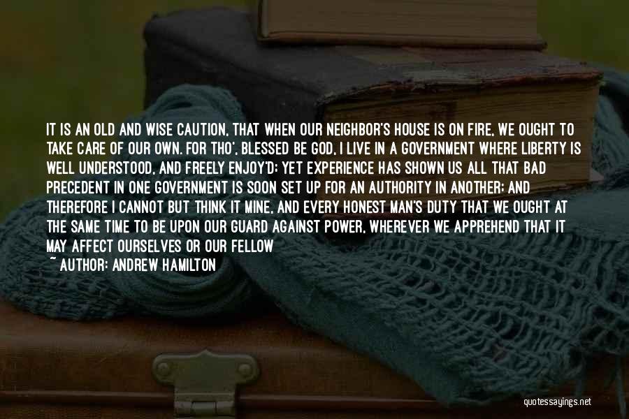 God To Live By Quotes By Andrew Hamilton