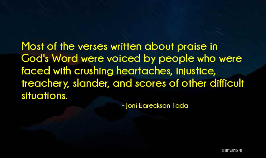 God Verses Quotes By Joni Eareckson Tada