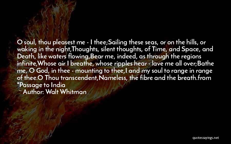 God Waking You Up Quotes By Walt Whitman