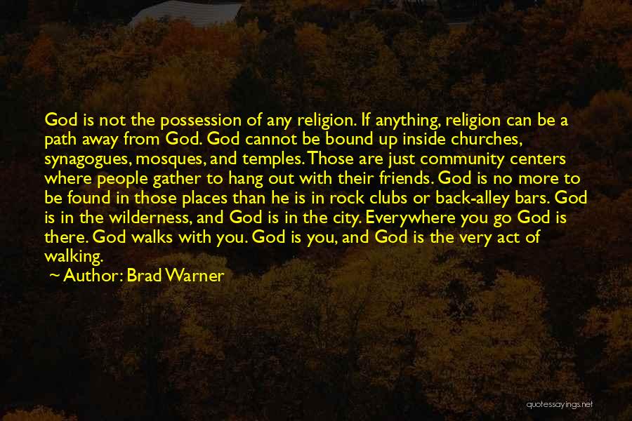 God Walking With You Quotes By Brad Warner