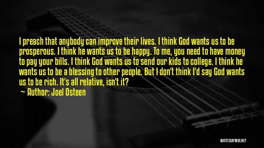 God Wants You Happy Quotes By Joel Osteen