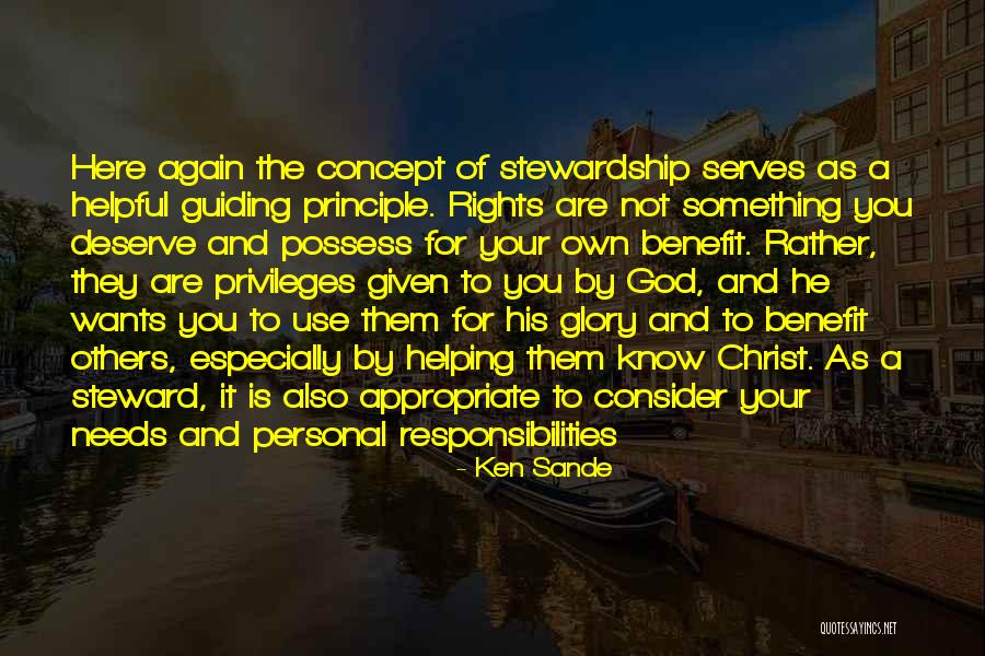 God Wants You To Know Quotes By Ken Sande God Wants You To Know Quotes By Ken Sande