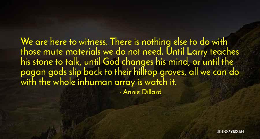 God Watching Quotes By Annie Dillard God Watching Quotes By Annie Dillard