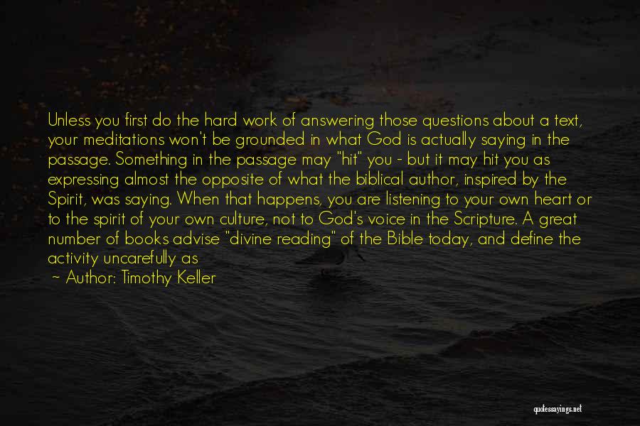 God We Need You Quotes By Timothy Keller