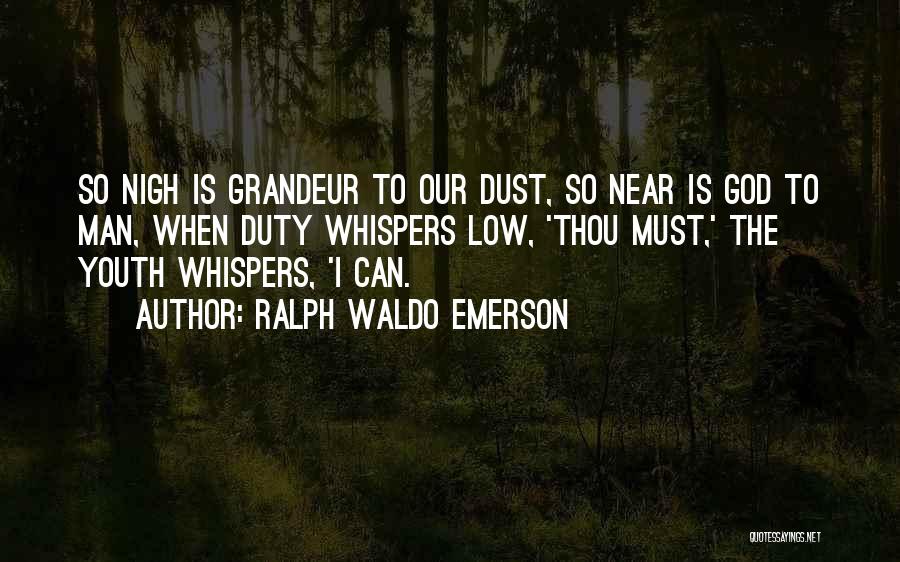 God Whispers Quotes By Ralph Waldo Emerson
