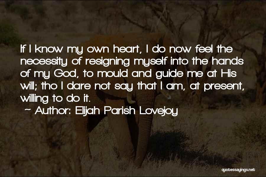 God Will Guide Me Quotes By Elijah Parish Lovejoy
